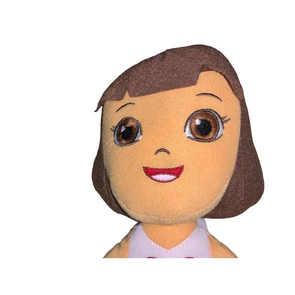 Dora The Explorer Plush Doll 13” Heart Dress/Shoes Nickelodeon Stuffed Toy 2013 - Picture 7 of 10